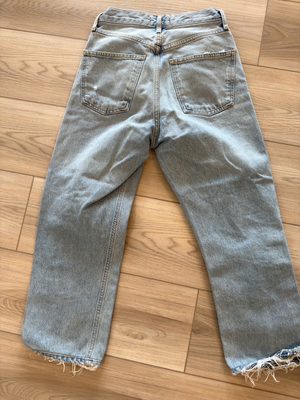 Agolde 90’s High Rise Light Blue Cropped Ankle Jeans - Picture 7 of 7